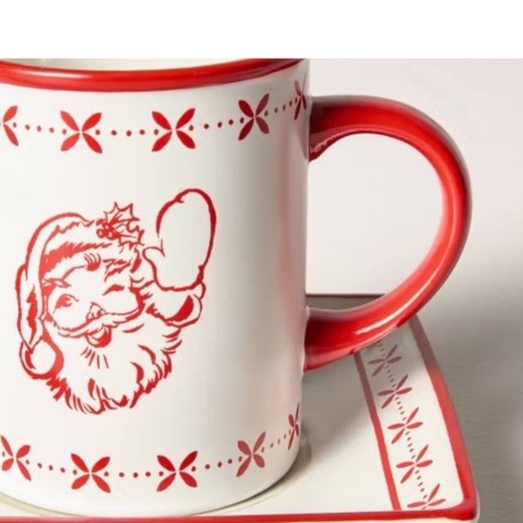 Hearth & Hand with Magnolia Stoneware Christmas Milk & Cookies Serving Set NWT - Picture 5 of 6